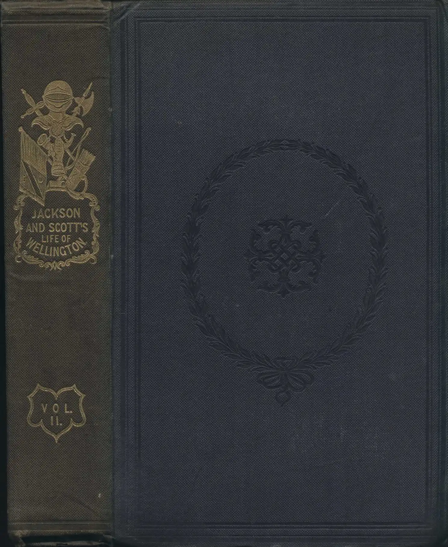Basil Jackson and C. Rochfort Scott. The military life of Field Marshal the Duke of Wellington, K.G. &c. London: Longman, Orme, Brown, Green, and Longmans, 1840. Two volumes, Vol. 2 displayed.