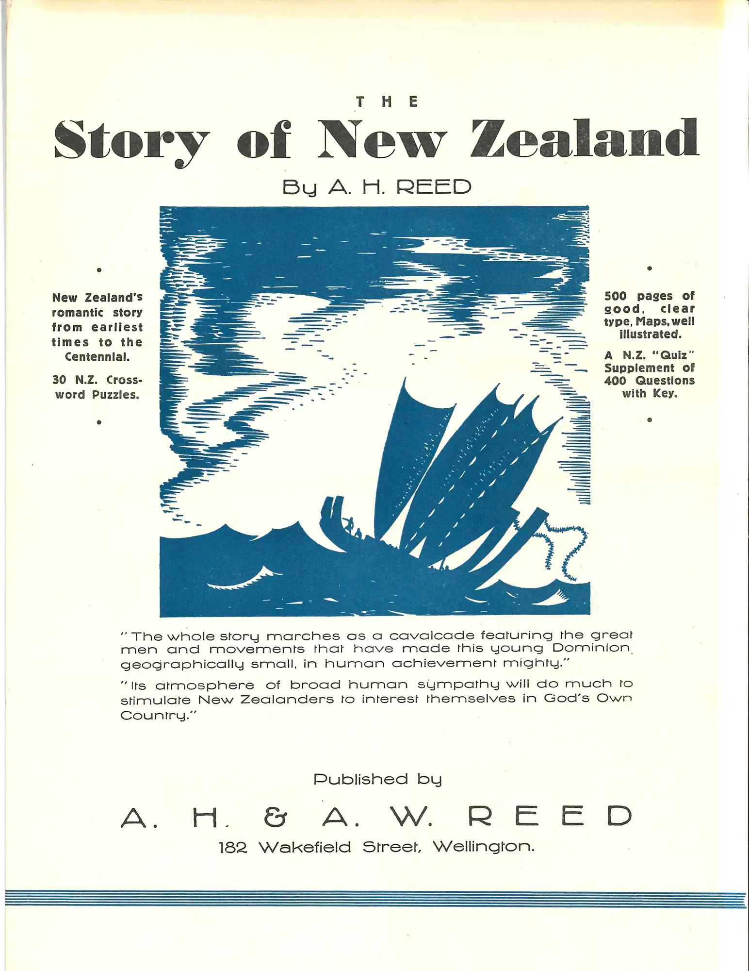 Prospectus for: The story of New Zealand (1945)