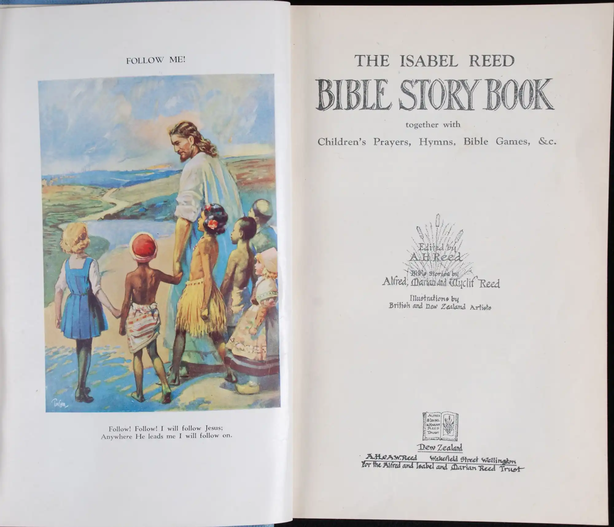 The Isabel Reed Bible story book. Edited by A.H. Reed. Wellington: A.H. & A.W. Reed for the Alfred and Isabel and Marian Reed Trust, 1943.