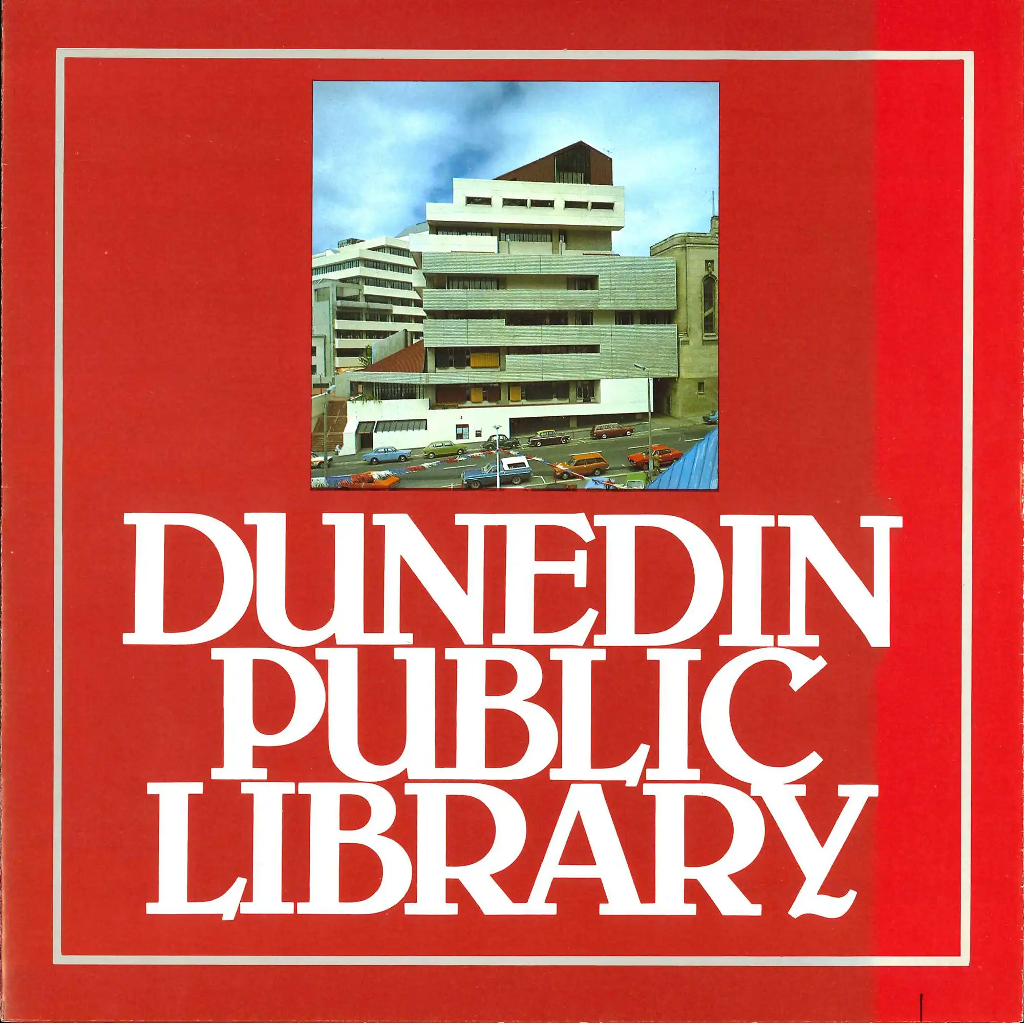 1981 pamphlet detailing the design and layout of the new Dunedin Public Library.