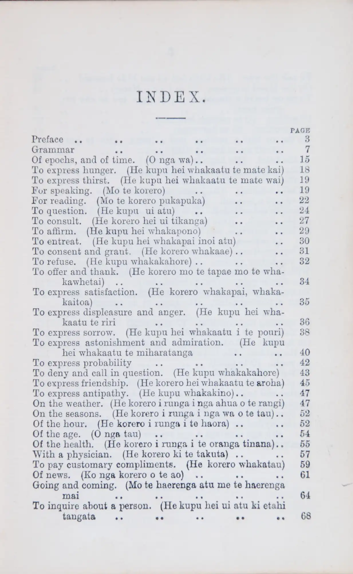Mary Joseph Aubert.  New and Complete Manual of Maori Conversation: containing phrases and dialogues on a variety of useful and interesting topics together with a few general rules of grammar; and a comprehensive vocabulary. Wellington: Lyon and Blair, 18