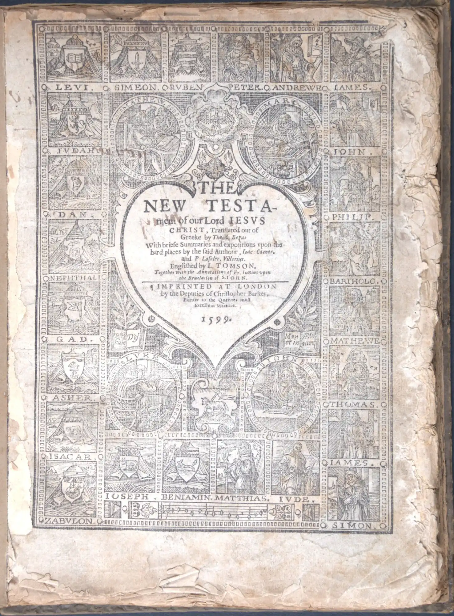 The Bible, that is, the Holy Scriptures conteined in the Olde and Newe Testament. London: Christopher Barker, 1599.