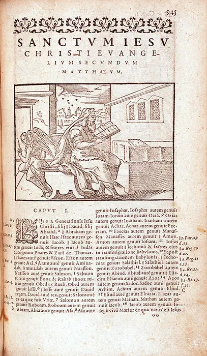 Biblia sacra, ad vetustissima exe[m]plaria nunc recens castigate, Romæque reuisa … Lyon: Gulielmum Rouillium, 1588. RBP Bible Latin 1588