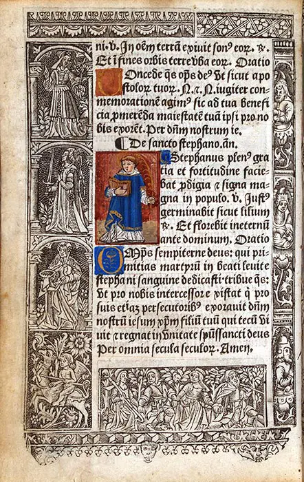 Book of Hours, in Latin, use of Rome. Paris: Printed by Jehan de la Roche, for Nicolas Vivien, 23 February 1514