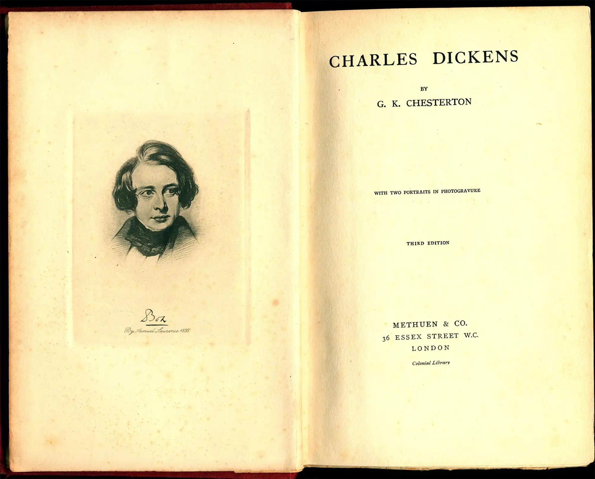 G.K. Chesterton. Charles Dickens. London: Methuen, 1906.