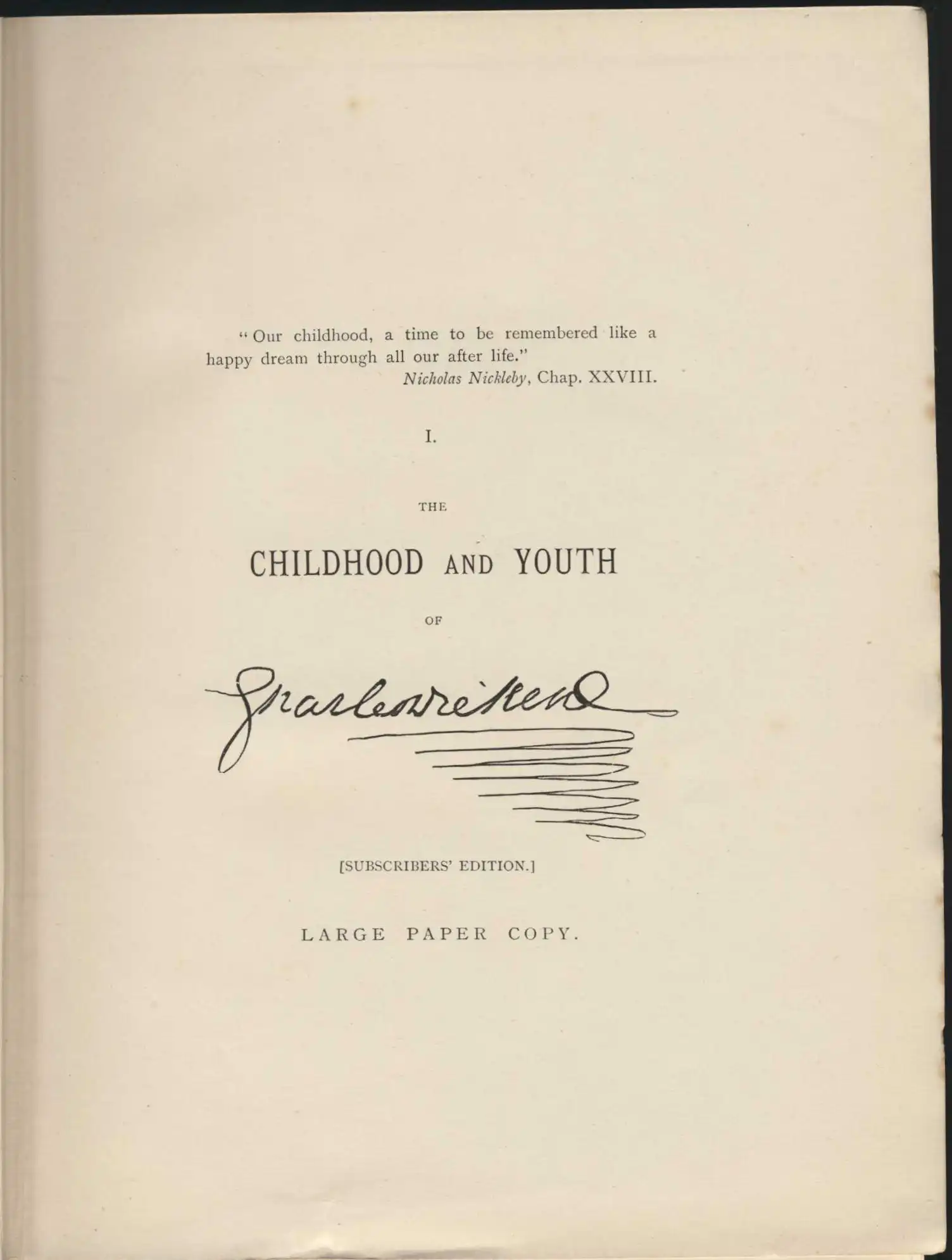 Robert Langton. The childhood and youth of Charles Dickens. Manchester: Published by the author at Albert Chambers, 1883.